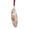 3.25" Silver-Plated Photo Frame Christmas Ornament with European Crystals